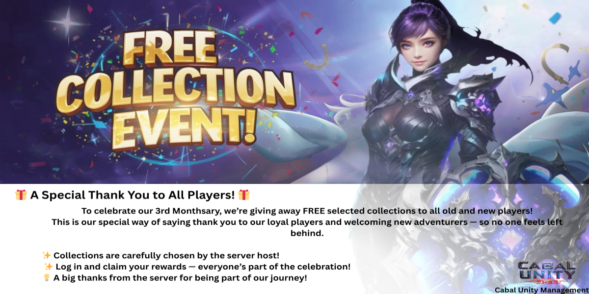 🌸 Celebrating Our 3rd Monthsary – A Special Thank You to All Players! 🌸